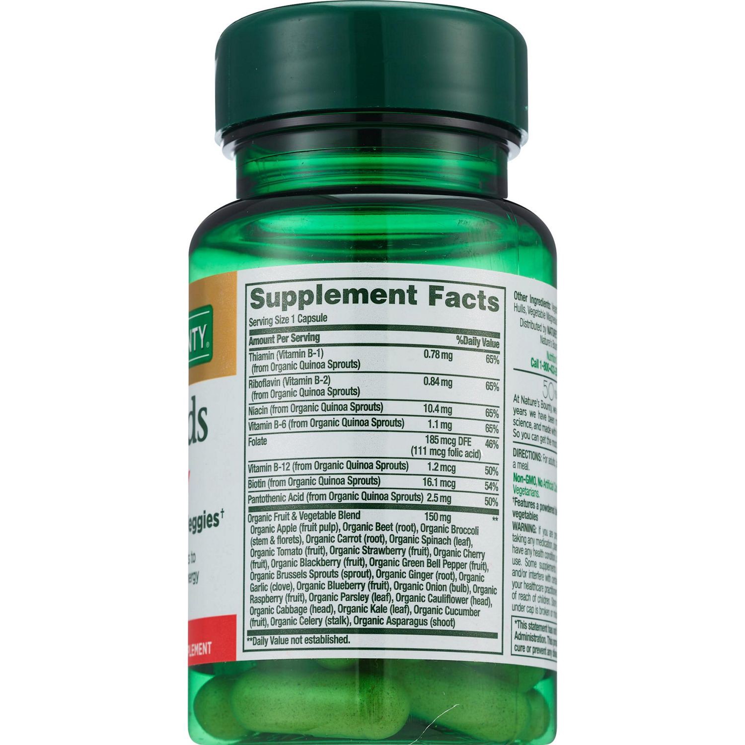 slide 4 of 4, Nature's Bounty Superfood Energy Caps, 30 ct