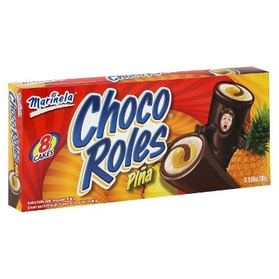 slide 1 of 8, Marinela Choco Roles Piña Cakes - 8ct/11.28oz, 8 ct, 11.28 oz