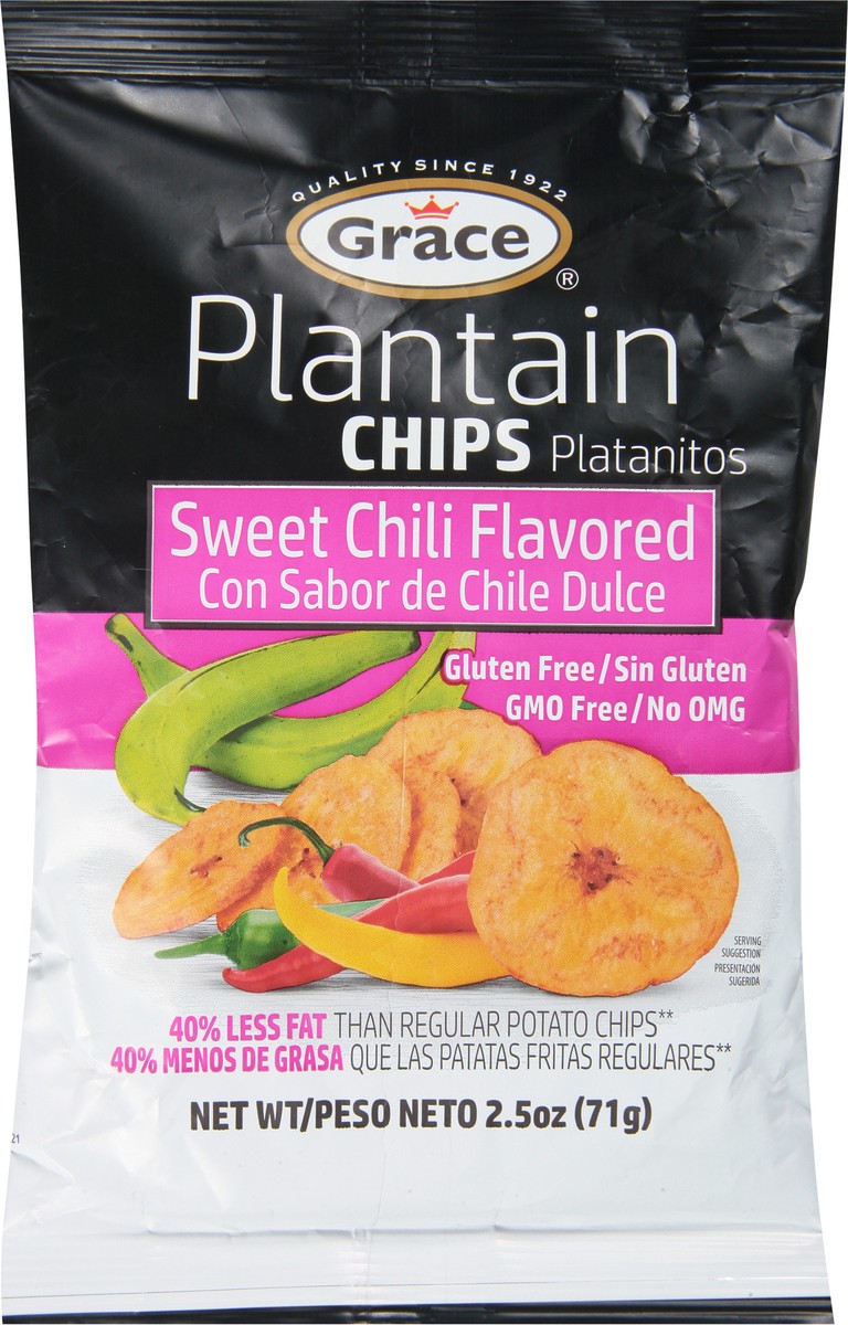 slide 11 of 12, Grace Sweet Chili Flavored Plantain Chips 2.5 oz, 2.5 oz