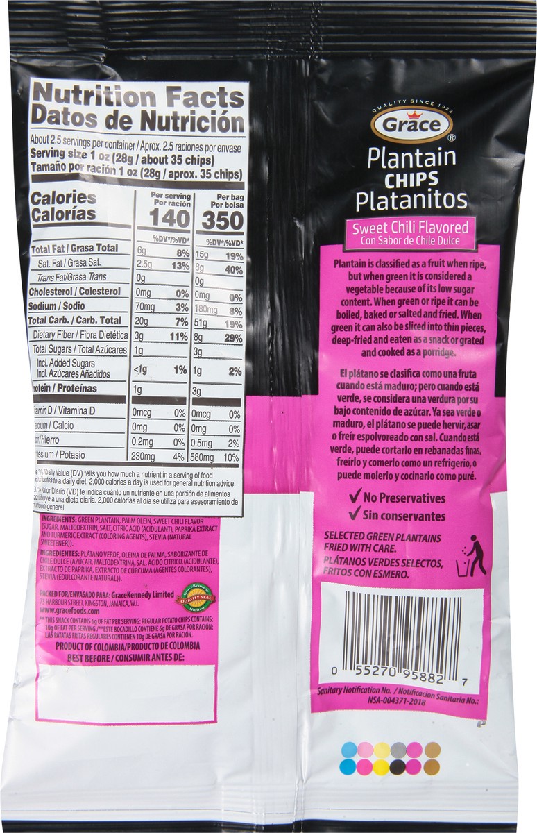 slide 3 of 12, Grace Sweet Chili Flavored Plantain Chips 2.5 oz, 2.5 oz