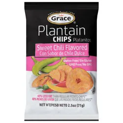 Grace Sweet Chili Flavored Plantain Chips 2.5 oz