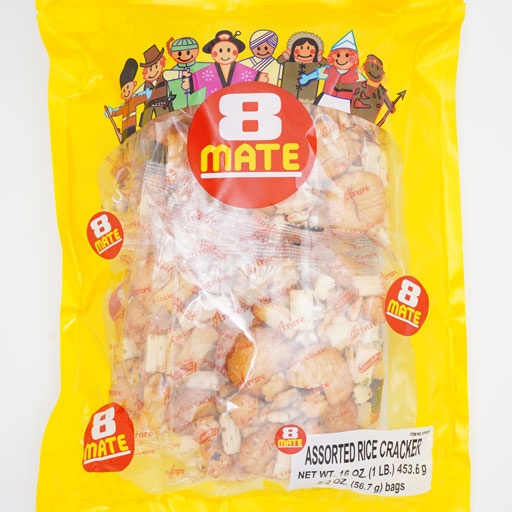 slide 1 of 1, 8 Mate Assorted Rice Cracker, 16 oz