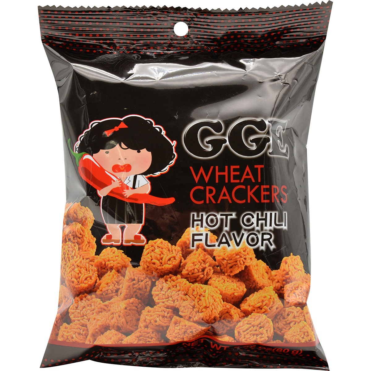 slide 1 of 1, Weilih Wei Lih Gge Wheat Crackers -Hot Chili, 2.82 oz