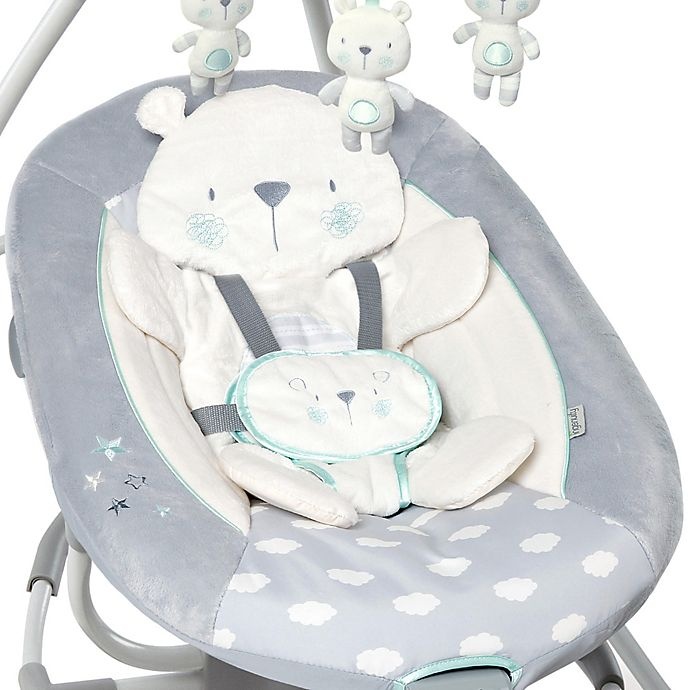 slide 5 of 10, Ingenuity InLighten Cradling Swing & Rocker - Twinkle Twinkle Teddy Bear, 1 ct