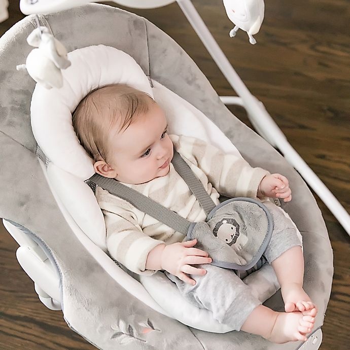 slide 2 of 9, Ingenuity Braden DreamComfort Cradling Swing - Grey, 1 ct