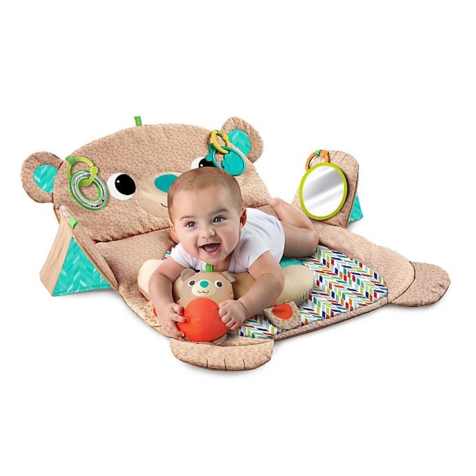 slide 2 of 4, Kids2 Bright Starts Prop & Play Tummy Time Bear Mat, 1 ct