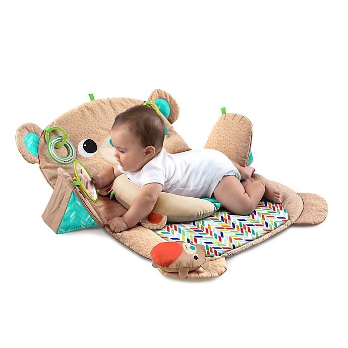 slide 4 of 4, Kids2 Bright Starts Prop & Play Tummy Time Bear Mat, 1 ct