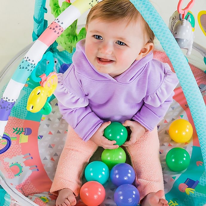 slide 4 of 13, Bright Starts4-in-1 Rounds of Fun Activity Gym & Ball Pit, 1 ct