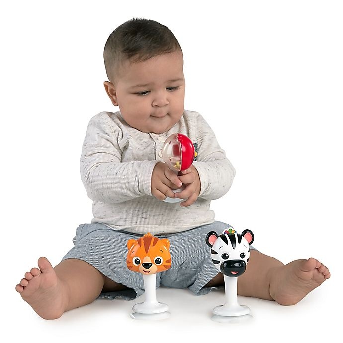 slide 2 of 8, Baby Einstein Rattle & Jingle Trio Take-Along Toy Rattle¯Set, 1 ct