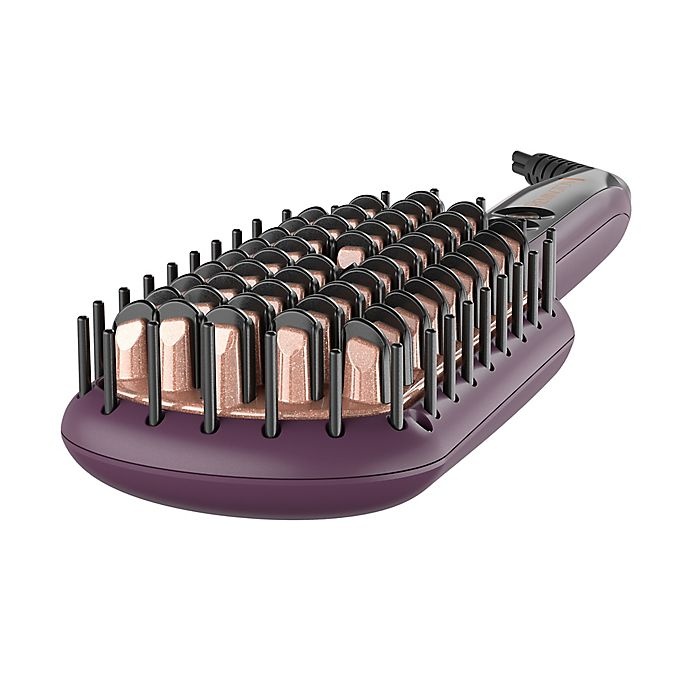 slide 10 of 14, Remington Pro 2-in-1 Heated Straightening Brush with Thermaluxe - Purple, 1 ct