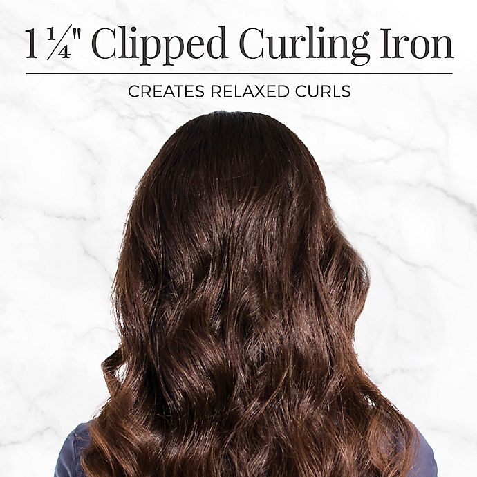 slide 7 of 8, Remington Ceramic Clipped Curling Iron - Purple, 1.25 in