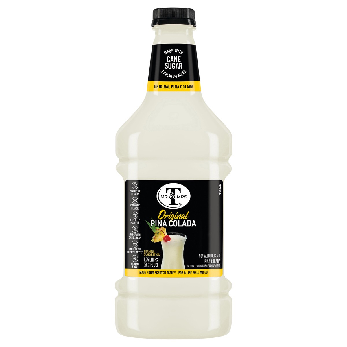 slide 1 of 9, Mr & Mrs T Pina Colada - 59.2 fl oz, 1.75 liter