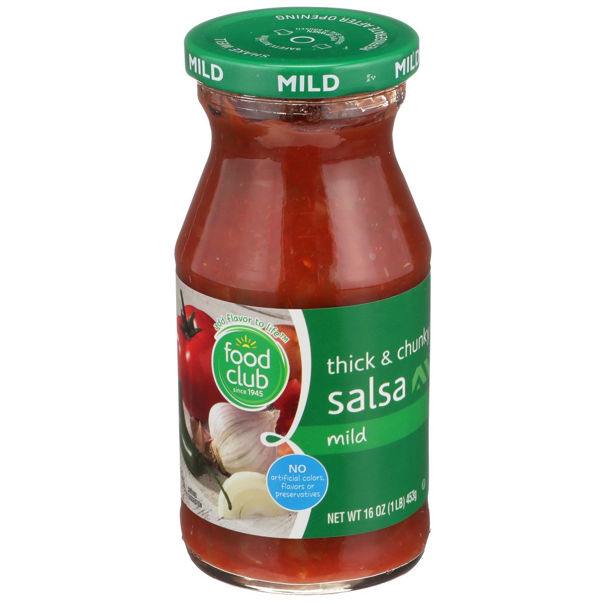 slide 2 of 9, Food Club Mild Thick & Chunky Salsa, 16 oz