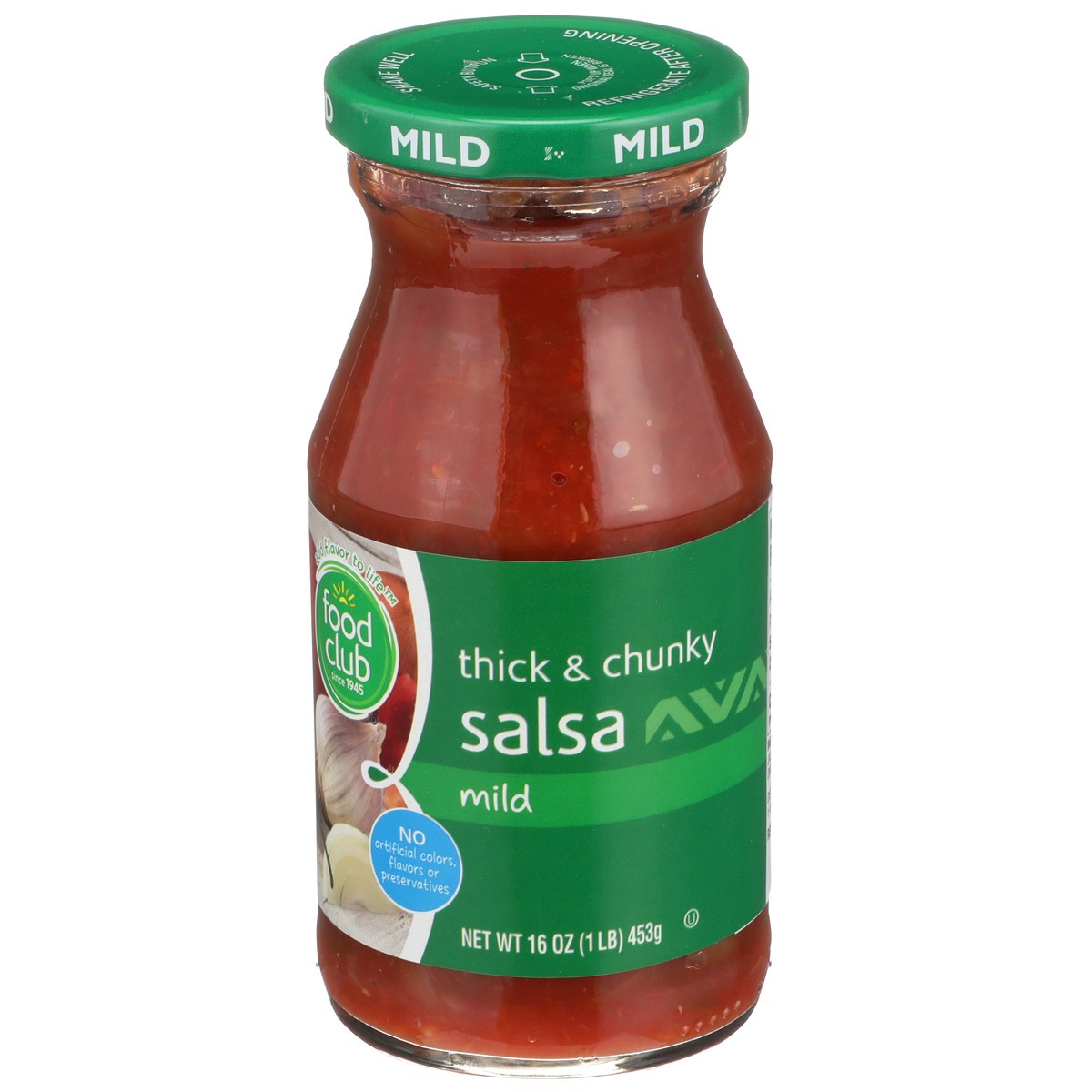 slide 3 of 9, Food Club Mild Thick & Chunky Salsa, 16 oz