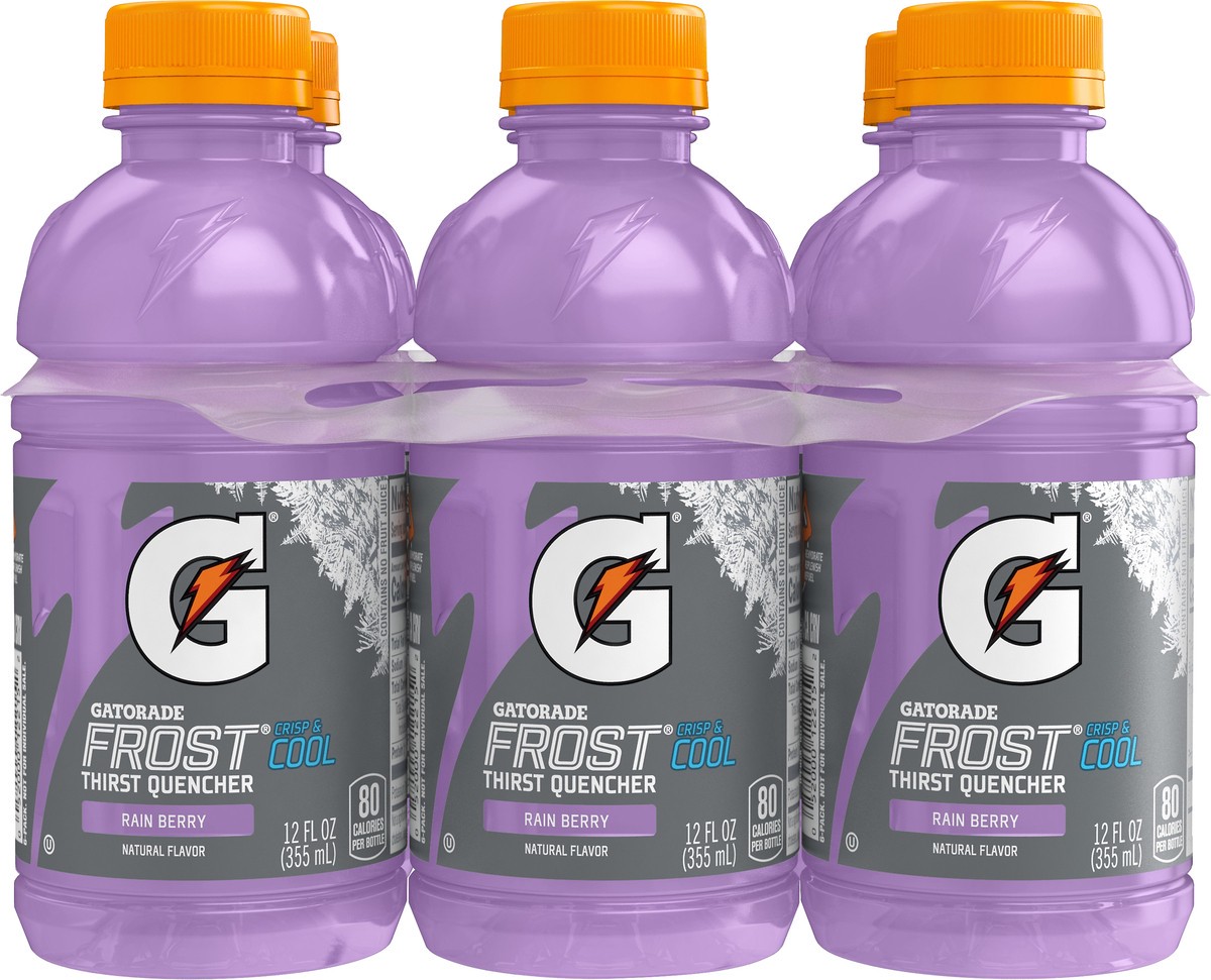 slide 1 of 2, Gatorade Frost 6 Pack Rain Berry Thirst Quencher 6 ea - 6 ct, 6 ct