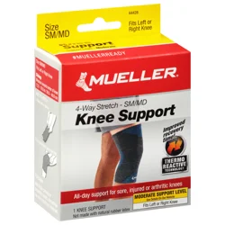 Mueller Small/medium Moderate 4 Way Stretch Knee Support 1 Ea Box
