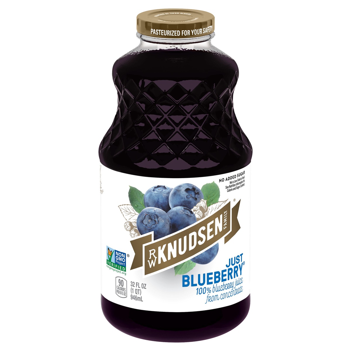 slide 7 of 7, R.W. Knudsen Family Just Blueberry Juice, 32-Fluid Ounce (Packaging May Vary), 