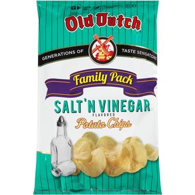 Old Dutch Salt 'N Vinegar Family Pack Potato Chips 9.5 oz | shipt
