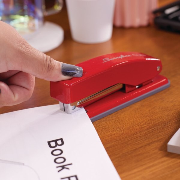 slide 3 of 10, Swingline® Cub™ Compact Metal Stapler, Rio Red, 1 ct