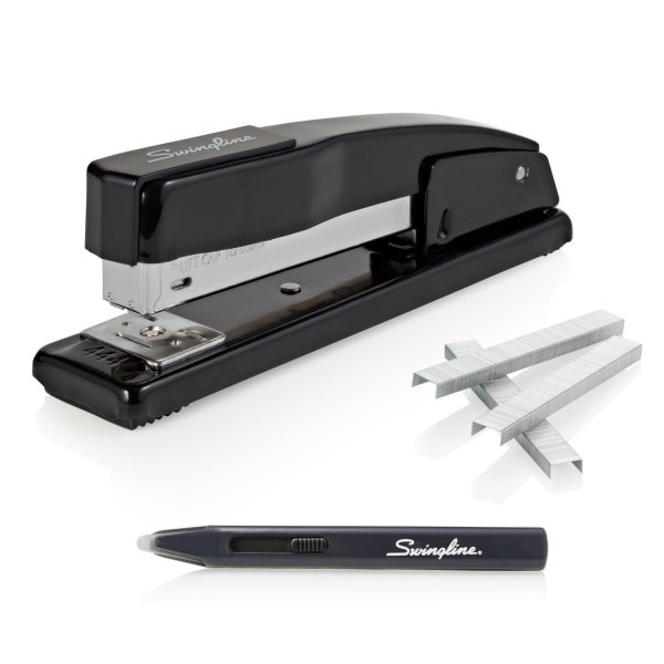 slide 3 of 4, Swingline 747 Half-Strip Business Stapler, 7-1/2"", Black, 1 ct