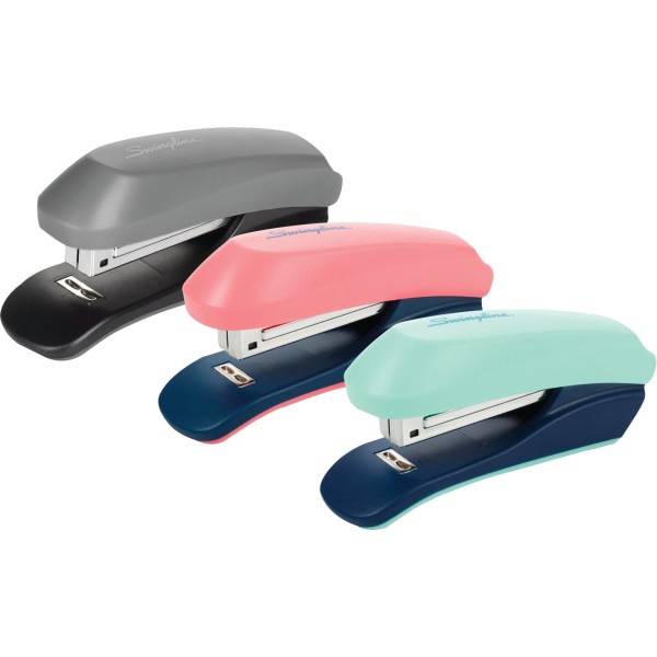 slide 2 of 4, Swingline Anywhere Stapler, 6-3/4"", Assorted Colors, 1 ct