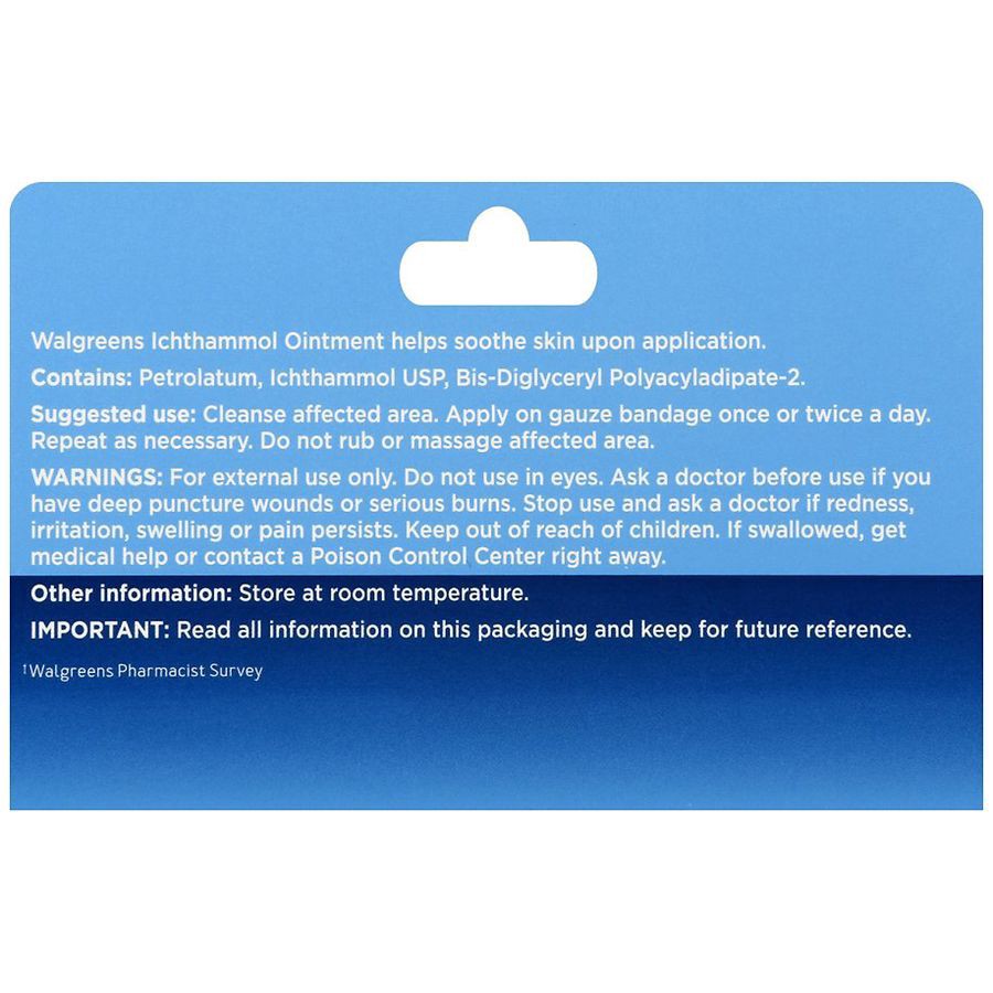 slide 2 of 3, Walgreens 10% Ichthammol Ointment, 1 oz