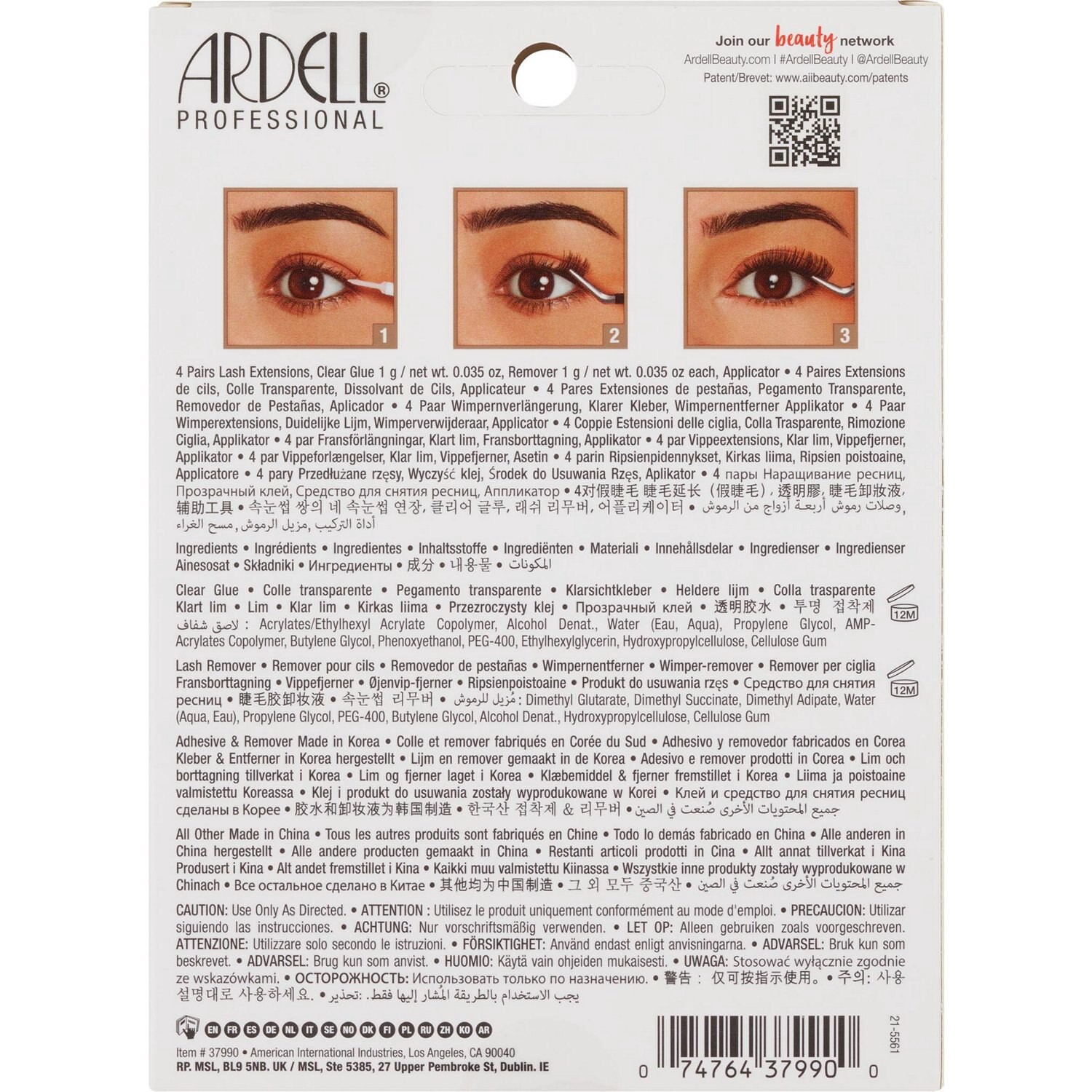 slide 2 of 2, ARDELL Pre-Mapped Extensions Cat Eye, 1 ct