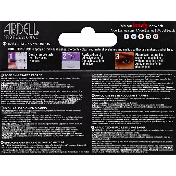 slide 3 of 4, Ardell Faux Mink Lash Individuals Combo Pack - Short/Med/Long, 60 ct