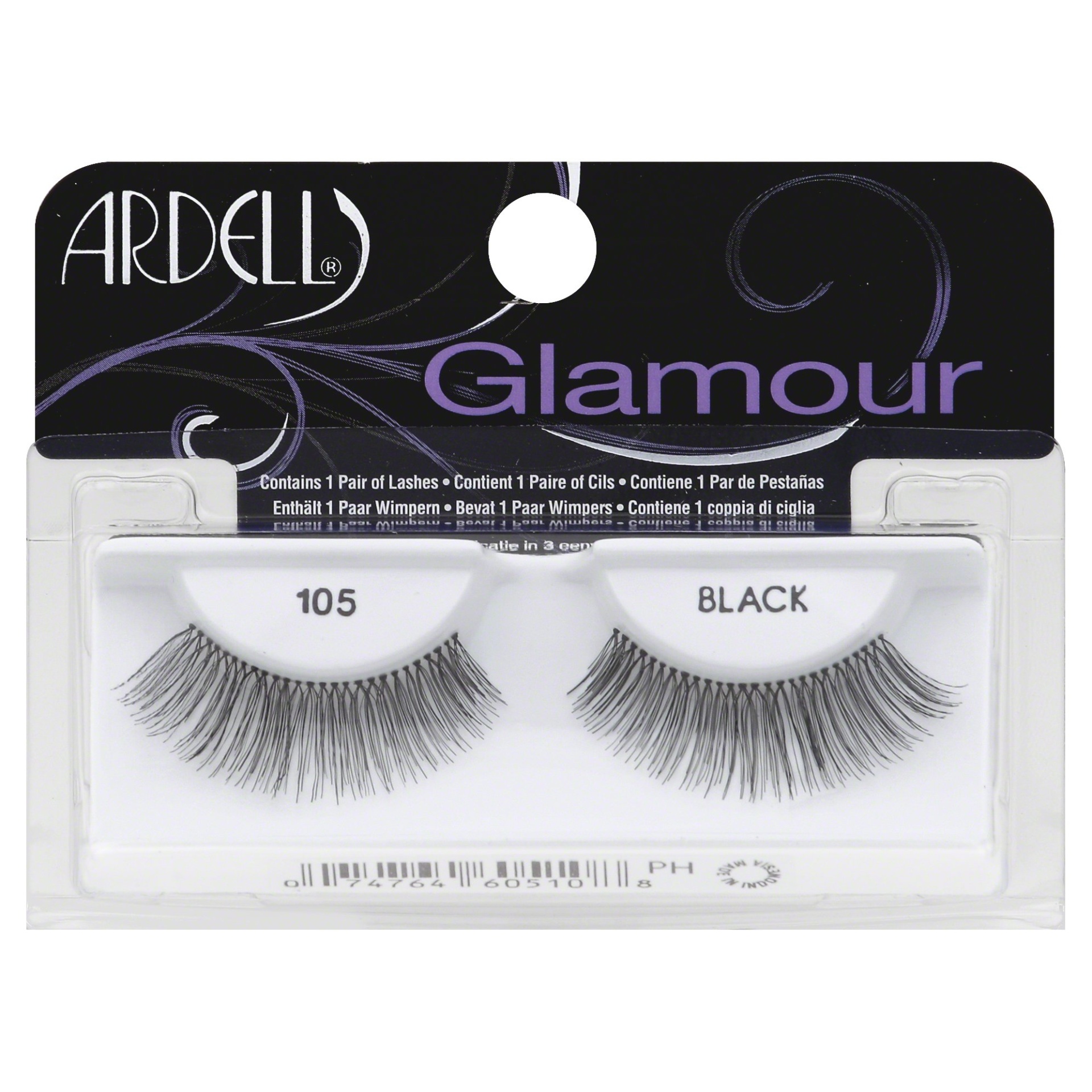 slide 1 of 1, Ardell Eyelash 105 Black, 1 ct