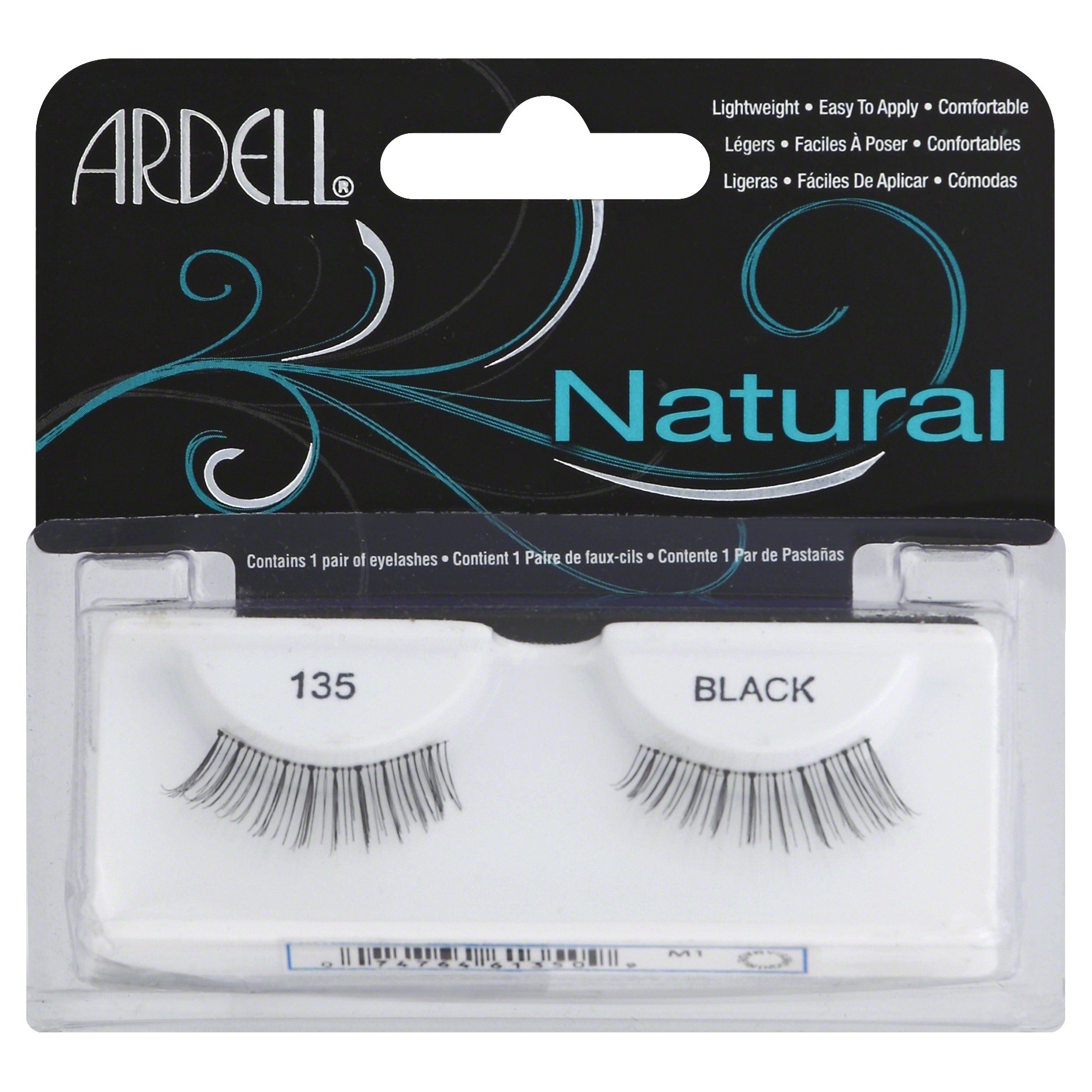 slide 1 of 1, Ardell Eyelash 135 Black, 1 ct