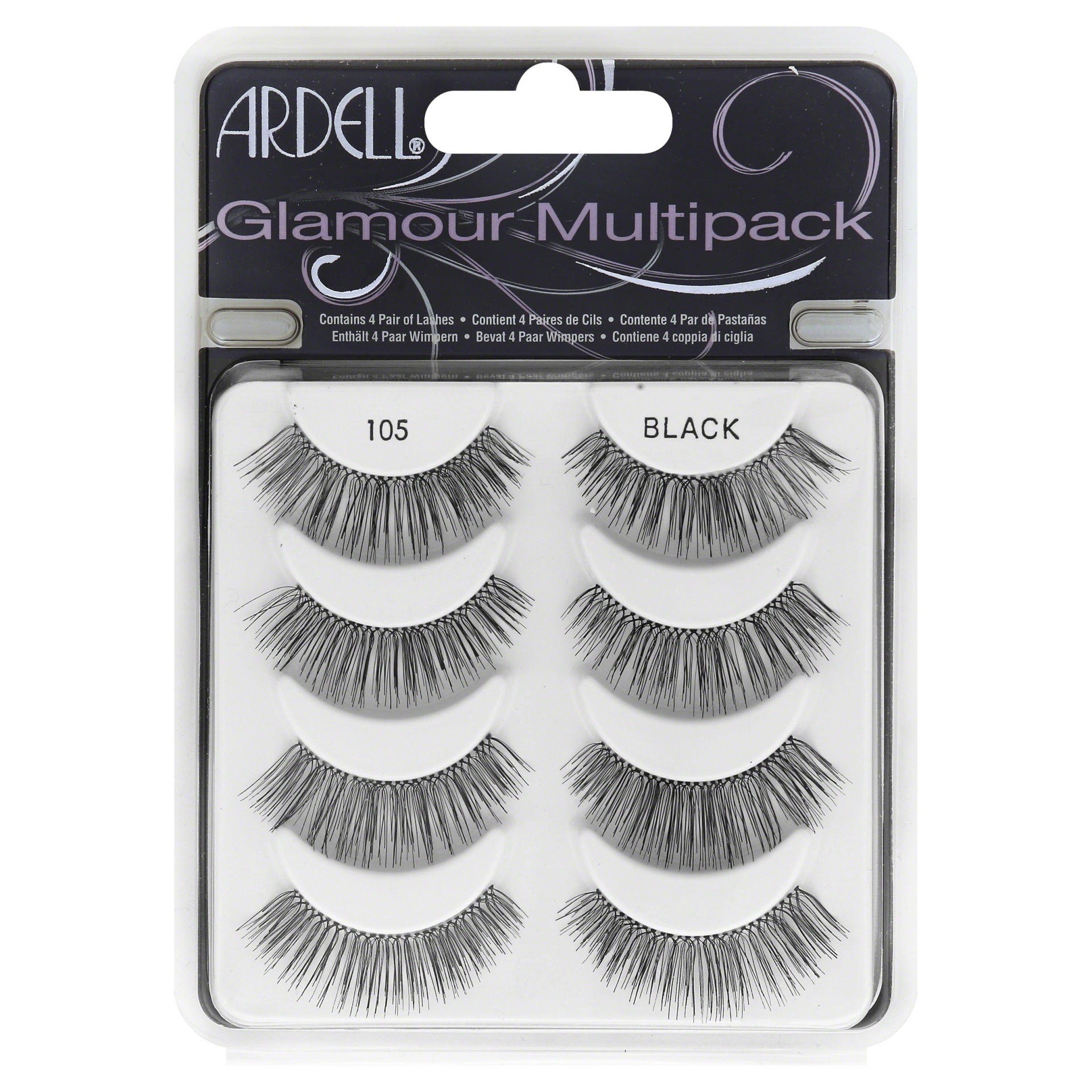 slide 1 of 3, Ardell Professional Natural 105 Eyelash Multipack Black, 5 ct