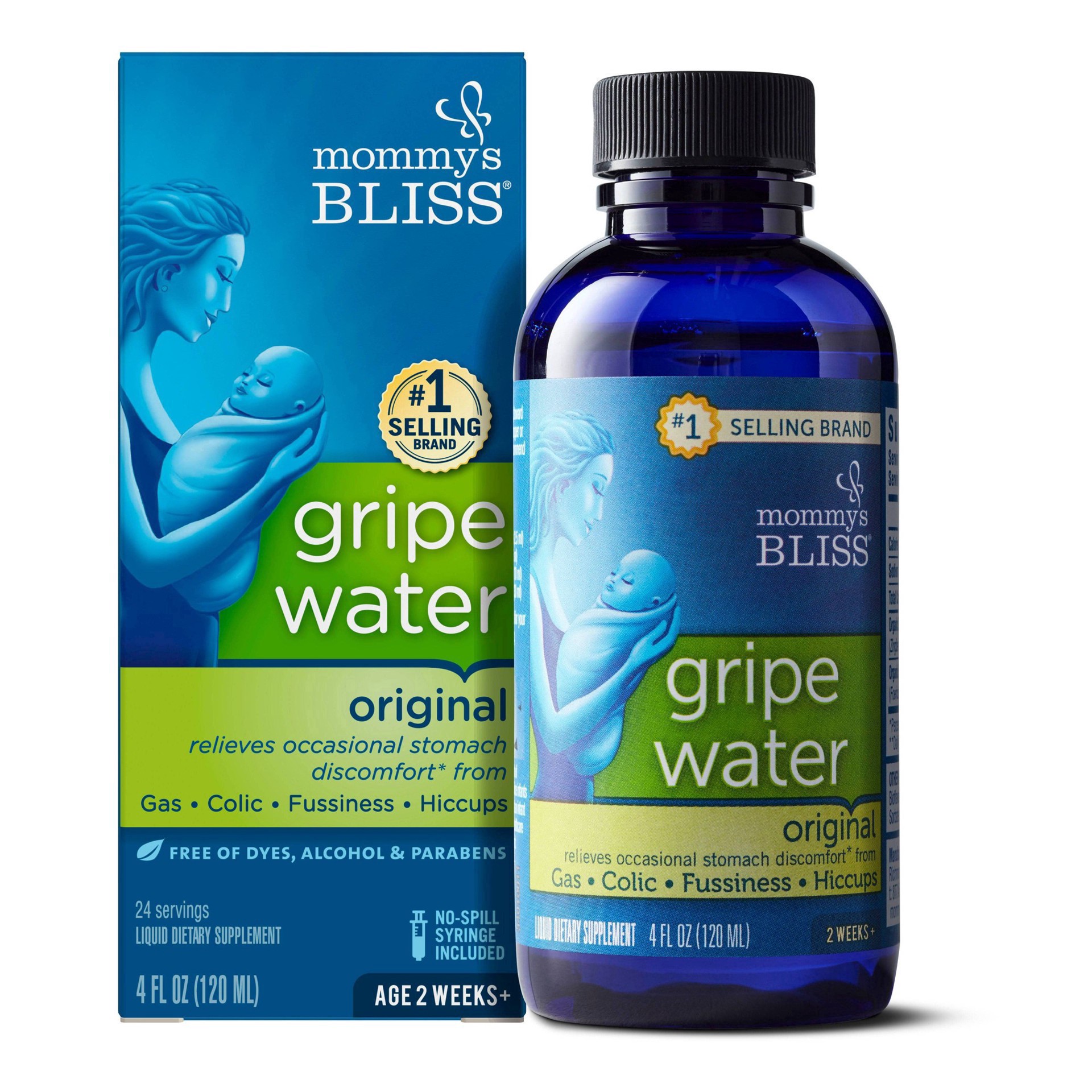 slide 44 of 89, Mommy's Bliss Gripe Water for Babies with Gas, Colic or Stomach Discomfort - 4 fl oz, 4 fl oz