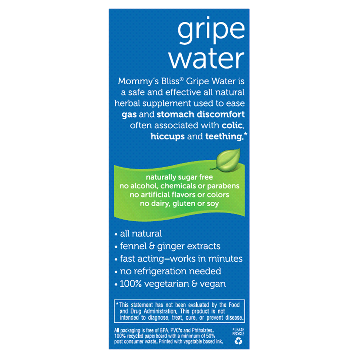 slide 73 of 89, Mommy's Bliss Gripe Water for Babies with Gas, Colic or Stomach Discomfort - 4 fl oz, 4 fl oz