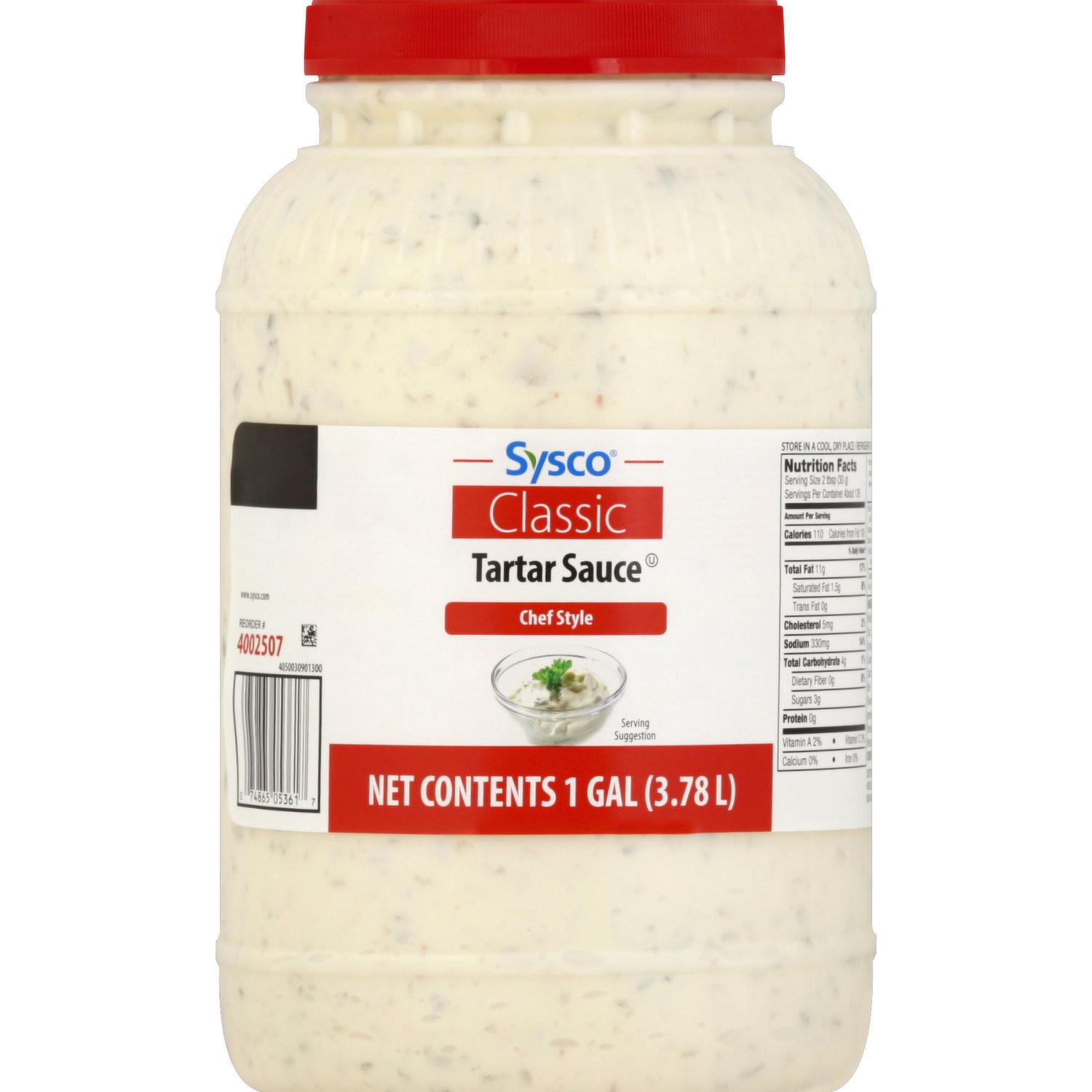 slide 1 of 1, Sysco Tartar Sauce, Chef Style, 1 Gallon, 1 gal