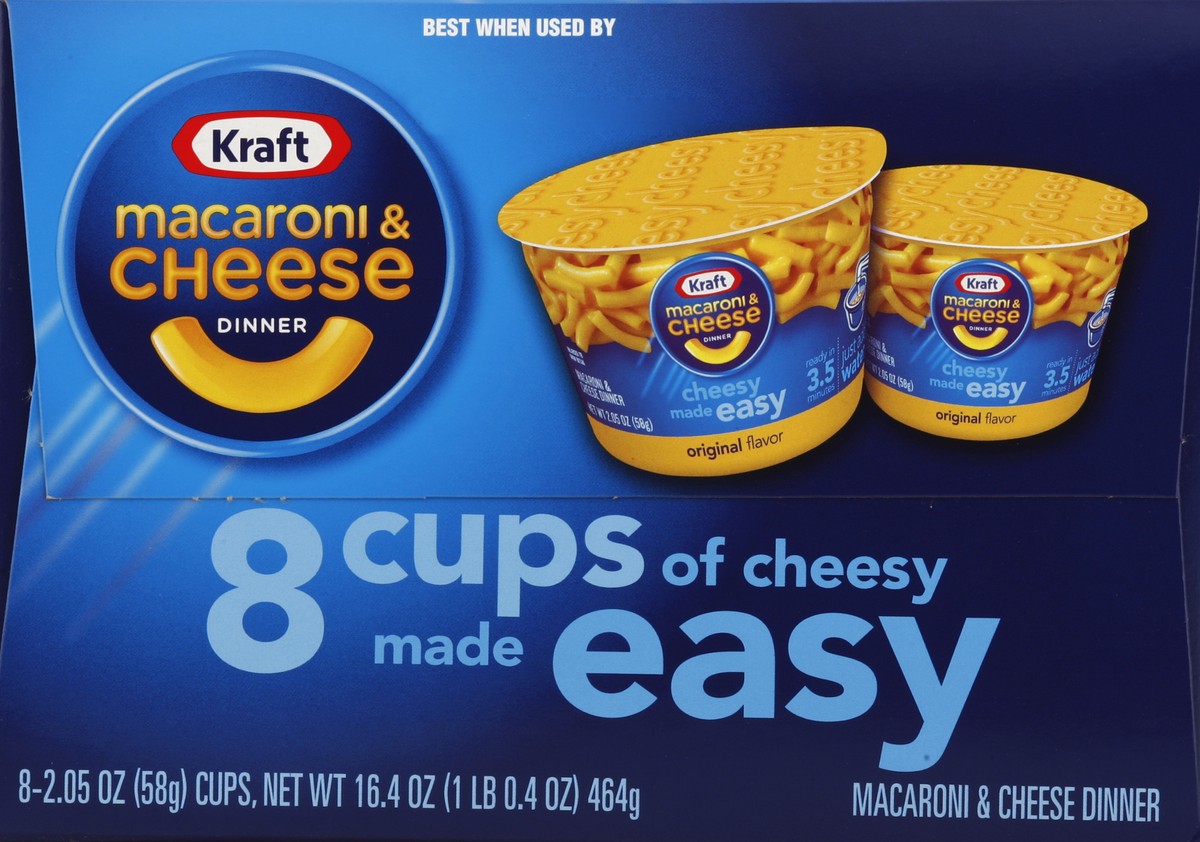 slide 2 of 4, Kraft Easy Mac Original Flavor Macaroni & Cheese Dinner, 8 ct; 2.05 oz