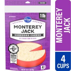 Kroger Monterey Jack Shredded Cheese
