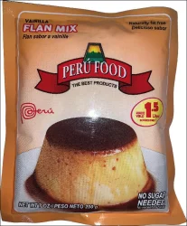 Peru Food  Flan Pudding