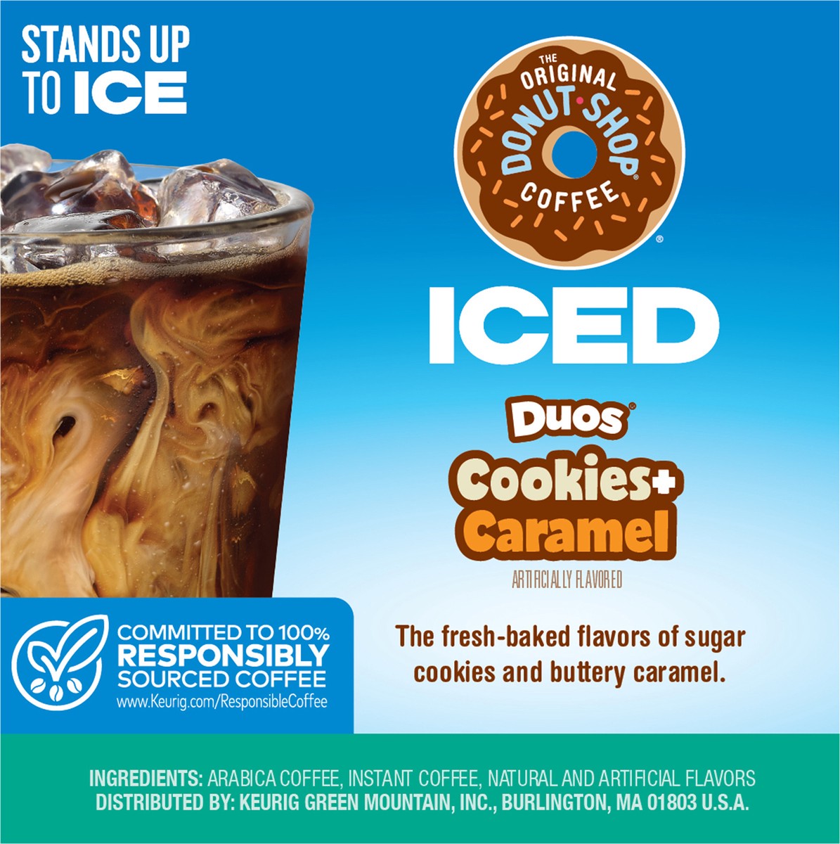 slide 4 of 7, The Original Donut Shop Duos Cookies + Caramel Coffee, Keurig Single Serve K-Cup Pods- 12 ct, 12 ct