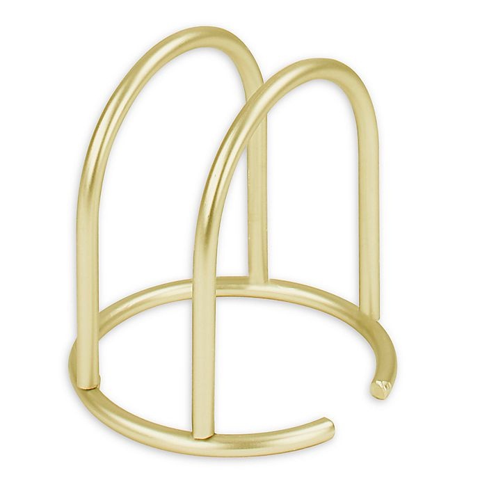 slide 1 of 2, Spectrum Euro Napkin Holder - Gold, 1 ct