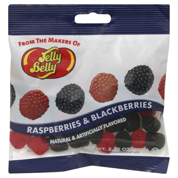 slide 1 of 1, Jelly Beans Raspberries & Blackberries Candy Bag - 2.75 Oz, 2.75 oz