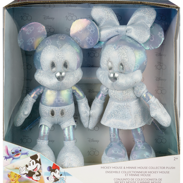 slide 1 of 1, SEASONAL MISC D100 Mickey&Minnie Collector Plush, 1 ct