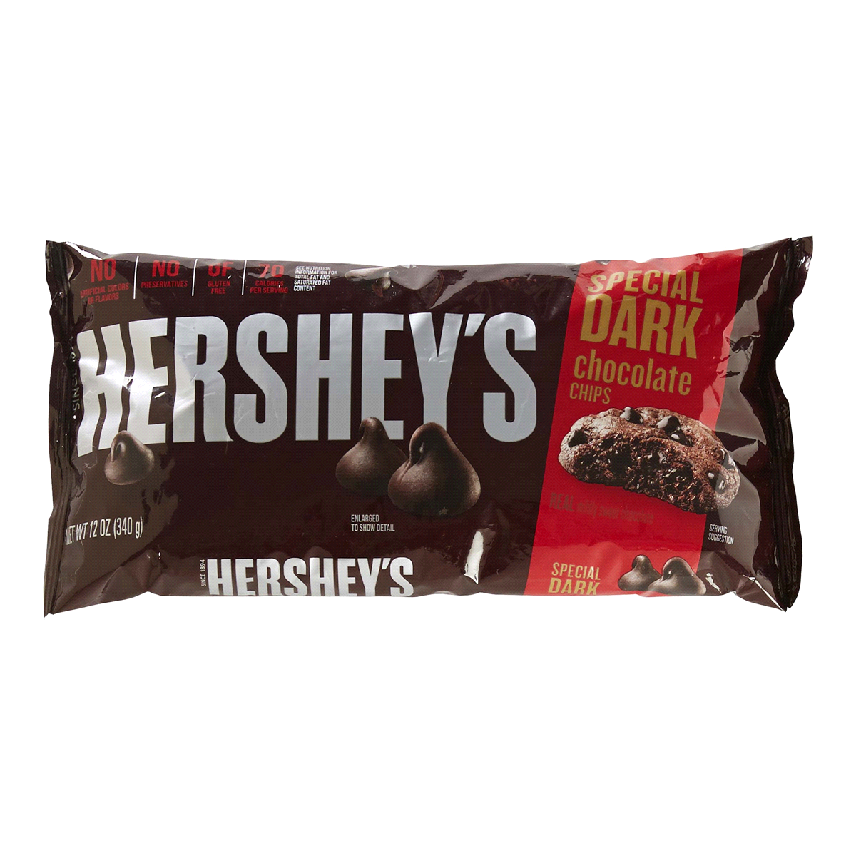 slide 1 of 1, Hershey's Kitchens Special Dark Mildly Sweet Chocolate Chips, 12 oz