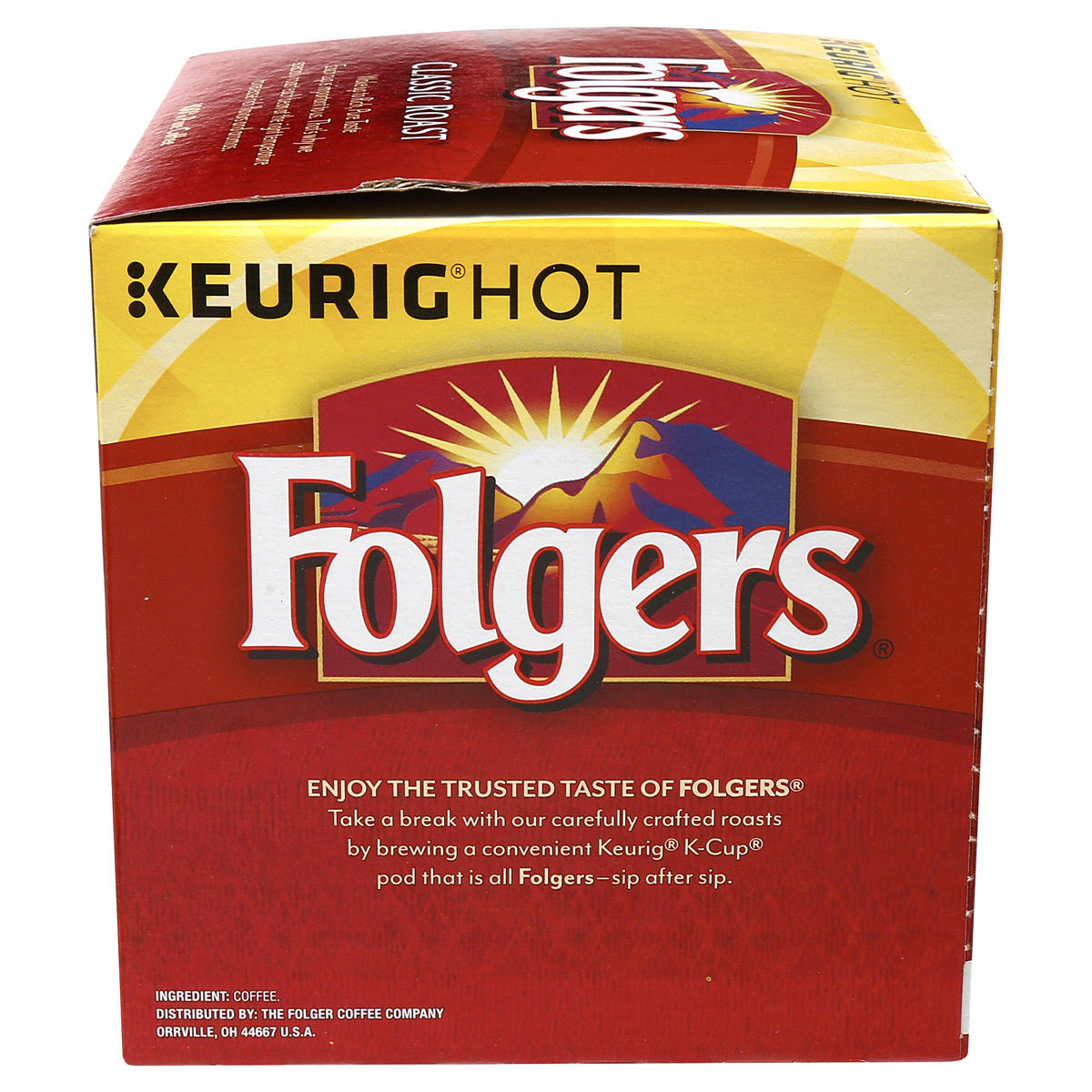 slide 6 of 7, Folgers Classic Roast K-Cup Pods, 36 ct