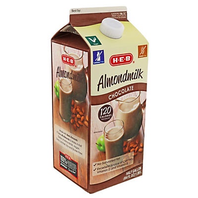 slide 1 of 1, H-E-B Chocolate Almondmilk, 64 fl oz