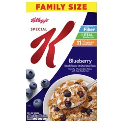 Kellogg''s Special K Breakfast Cereal, Fiber Cereal, Family Breakfast, Family Size, Blueberry, 15.5oz Box (1 Box)