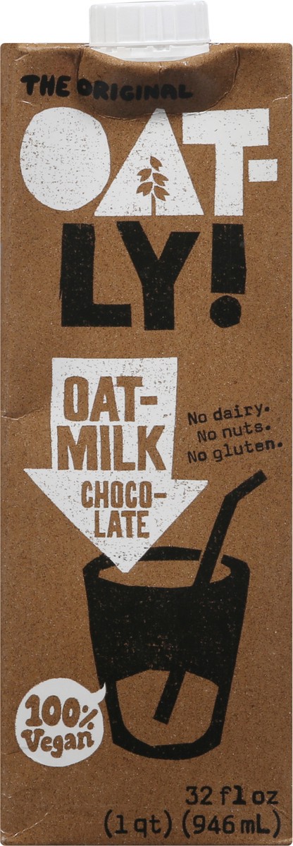 slide 8 of 9, Oatly 100% Vegan Chocolate Oat Milk 32 fl oz, 32 fl oz