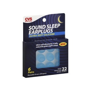 slide 1 of 1, CVS Pharmacy Sound Sleep Earplugs Ultra-Soft Silicone, 6 pair