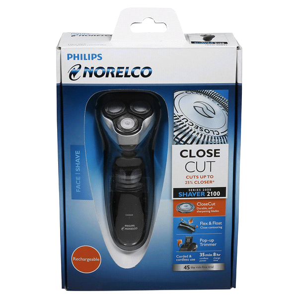 slide 1 of 10, Philips Norelco Series 2100 Men's Rechargeable Electric Shaver - S1560/81, 1 ct