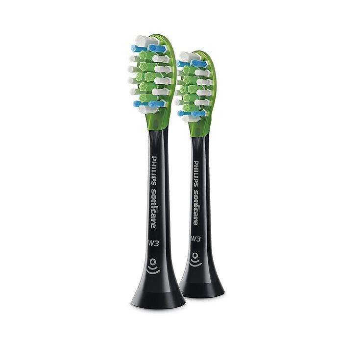 slide 3 of 3, Philips Sonicare Premium Replacement Brush Heads - Black, 2 ct