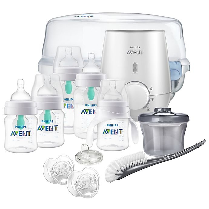 slide 1 of 3, Philips Avent Anti-Colic Bottle with AirFree Vent All-in-One Gift Set, 1 ct